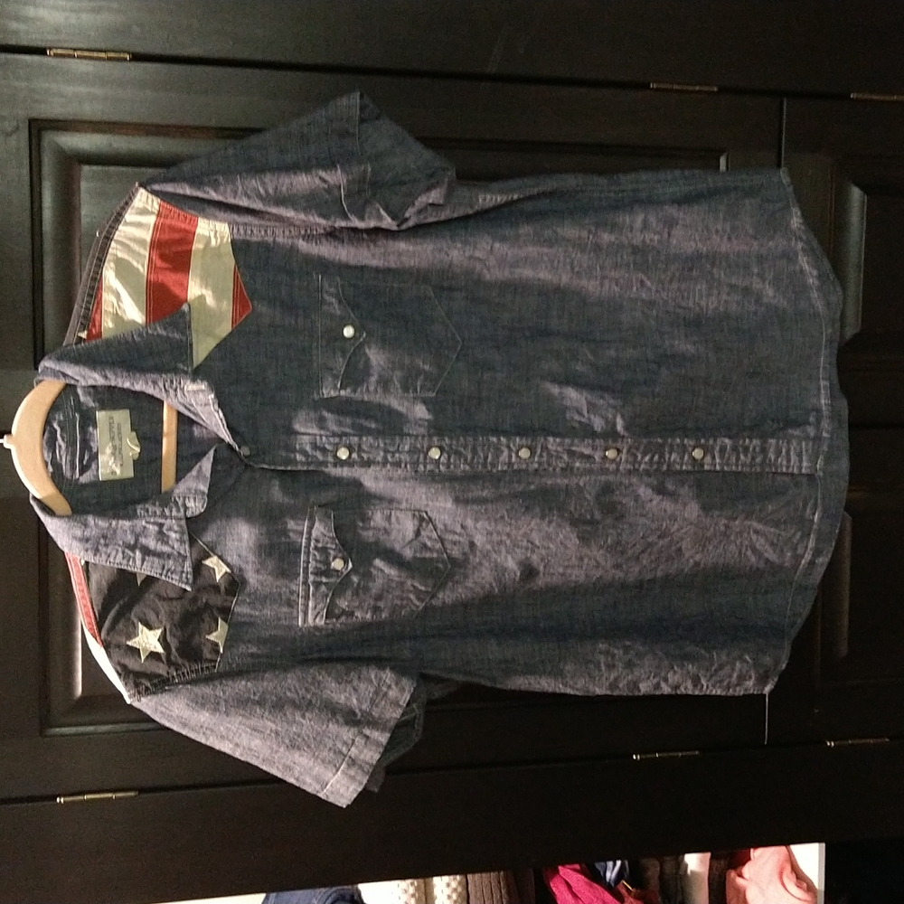 Denim and Supply Denim Flag Shirt